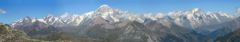 Panorama du massif du Mont-Blanc
