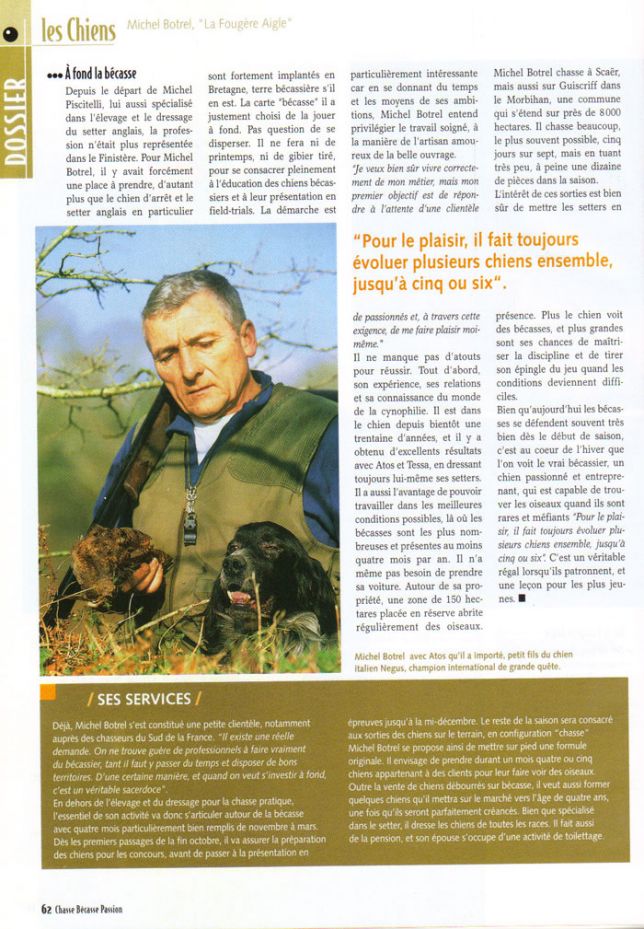 La Revue Bécasse Passion n° 63 -déc 2007 -jan- fev 2008 - page 62