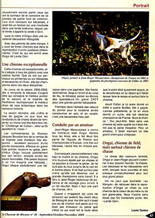 Revue nationale des bécassiers n° 30 - sep-oct-nov 2004 -page 47
